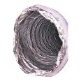 The manufacturer provides aluminum foil tube white cotton silencer tube ventilation hose system