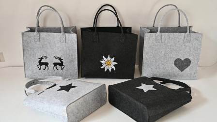 Wholesale  felt bag luxury handbags ladies for women felt tote bag woman