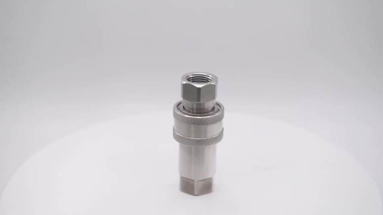 High pressure hydraulic hose fitting brass quick release coupling