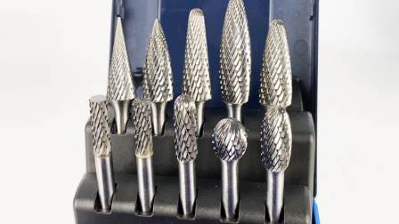Type C 1/2 Inch Head with 1/4 Inch Shank Cylinder Ball Shape 6mm Carbide Burr Rotary File