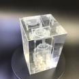 Wholesale K9 Blank Crystal Glass Block Cube For 3d Laser Engraving 3d Laser Castle Carving Crystal Photo Cube