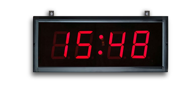 3 Inch 4 Digit Led 7 Segment GPS NTP Clock Digital PoE Synchronous Clocking Systems