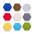 Decorative Flame Retardant Soundproof Hexagon Acoustic Wall Panel PET Felt 100% Polyester Fibre Acoustic Panel