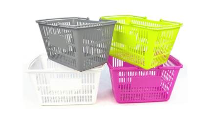 Manufacturer wholesale 10L small plastic hand shopping basket for supermarket and stores