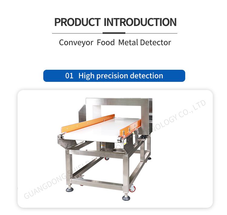 China supplier custom conveyor metal detector food for meat seafood metal detecting