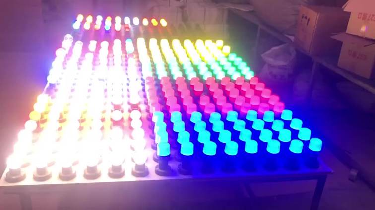 LED color bulb creative colorful flash bulb christmas decoration lighting red light green blue warm yellow orange pink purple li