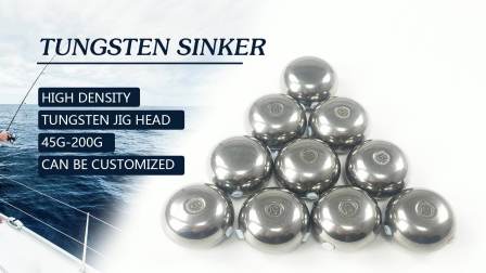 Tungsten Fishing Weight Round Sinker Tungsten Jig Head 45g-200g In Stock