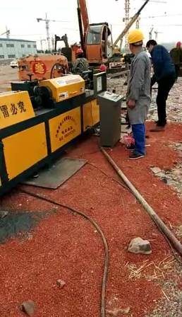 Automatic steel bar cutting small error wire drawing straightening machine old rebar reconstruction equipment