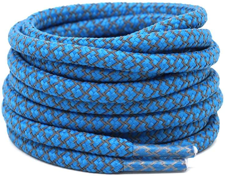 Round Wave Shape Non Slip Heavy Duty and Durable Outdoor Climbing Shoelaces Hiking Shoe Laces Shoestrings
