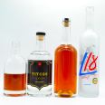 70cl 1liter glass bottles for spirits liquor transparent empty wide mouth glass bottle for rum gin vodka with cork