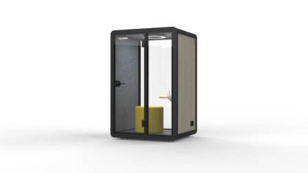 Open office pod soundproof movable phone booth as personal space modern office booth with 12V-USB Socket ISO 9001