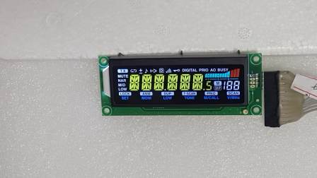 Good quality LCD supplier customized digital i2c monochrome 7 segment LCD module for car radio player video display