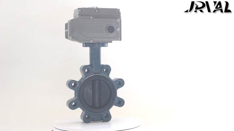 carbon steel body epdm coating disc electric control lug butterfly valve