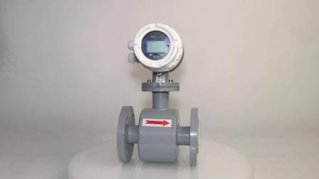 Digital electromagnetic 8 inch water flow meter