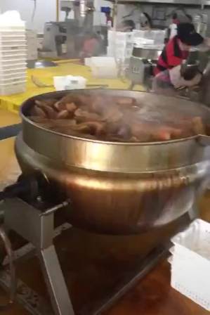 50-800 liter Vertical sandwich pot steam cooking Electricity gas steam jacketed kettle