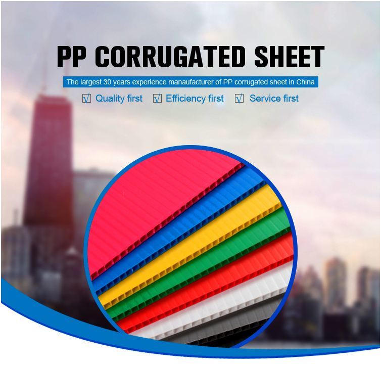 4x8 feet , 2-20mm various color pp corrugated plastic sheet hollow twin-wall or multi-wall widely usage coroplast