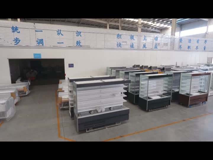 Factory Price commercial food table top open island freezer