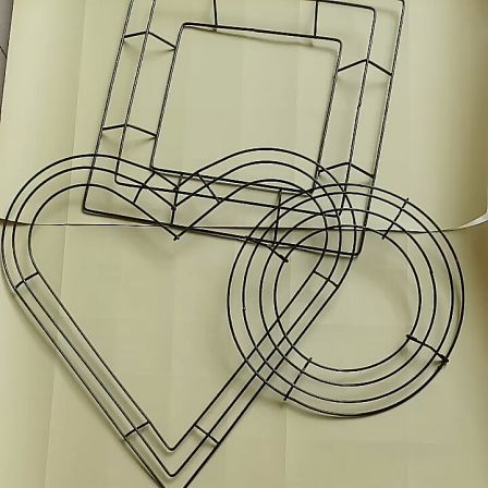 2021 Hot product 8 inches wire wreath frame for decoration