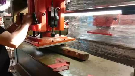 Italian Hydraulic 25 ton head moving leather clicker FIPI 520 SP588 Shoe making die cutting machine