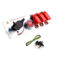 12V Ignition Switch Panel Racing Car with Engine Push Button Starter Switches Toggle Switches