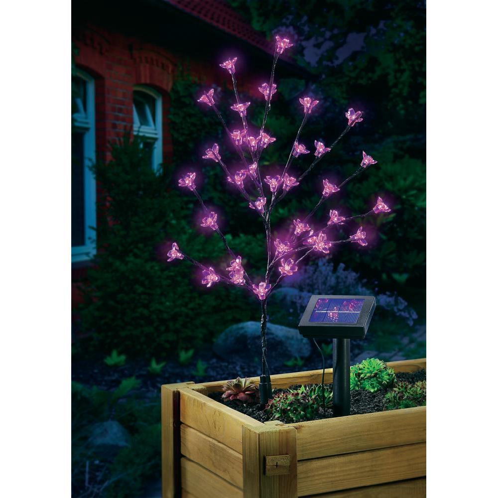 Factory Custom In Stock 36 LED Solar Power Fairy Lights String Peach Lamp Garden Outdoor