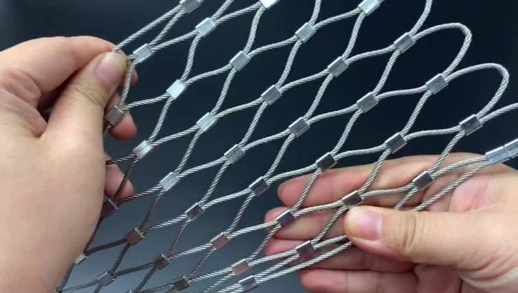 Wire Cable Mesh Rope Mesh Windows Fencing Low Price Galvanized Steel Protection Mesh