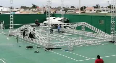 Aluminum Frame Truss Structure Truss 300x300mm 3m Stage Truss Hanging Speakers for Events