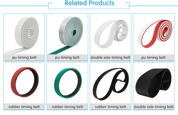 Wholesale price nonstandard P type red and black rubber groove belt