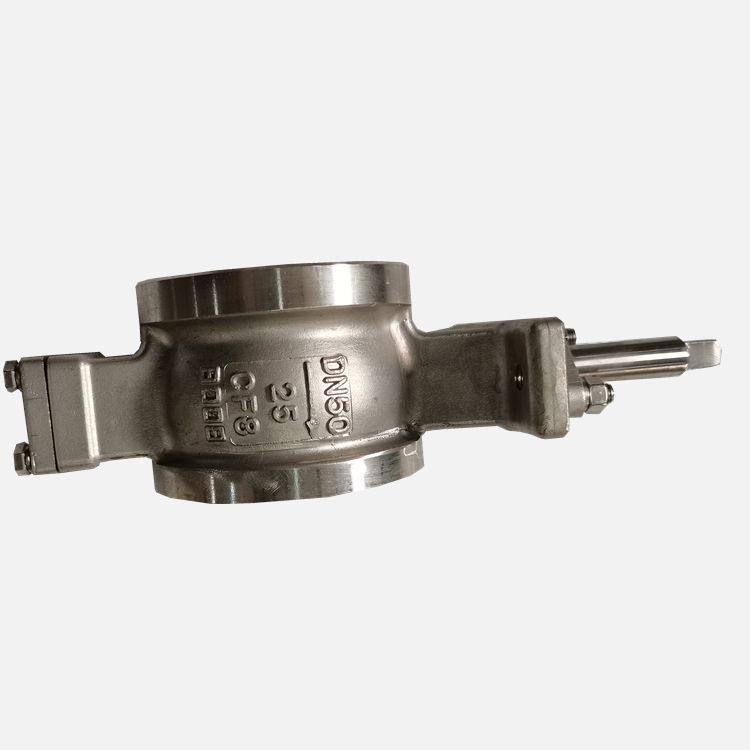 Factory Price One Piece Screwed Thread End Stainless Steel V Type Wafer DN50  Ball Valve