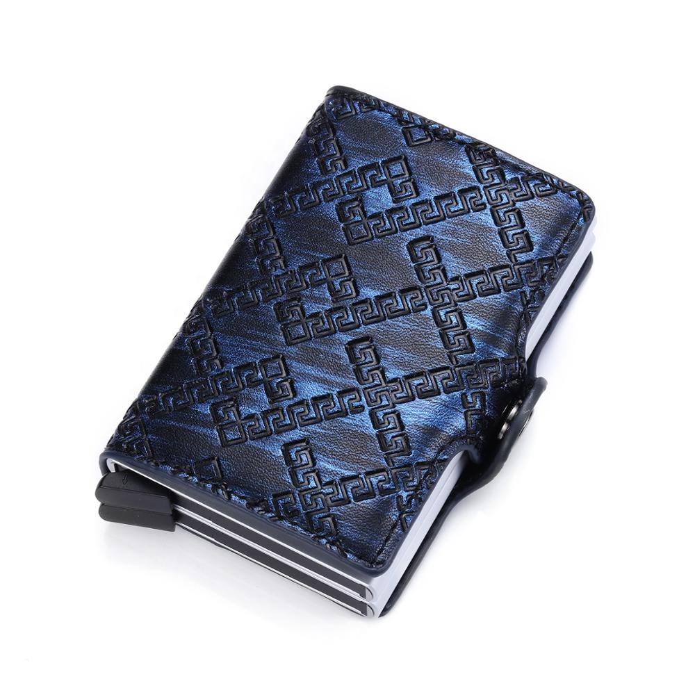 2020 New Arrival Carbon Fiber Slim RFID Blocking Magnetic Wallet Handmade Men Card Holder Pop up Case Wallets