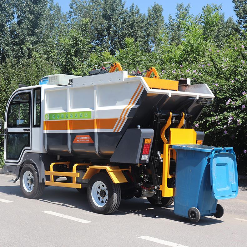 Battery Powered Solid Waste Management Trash Bin Truck for Sale