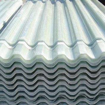 4mm FRP Reinforced Transparent/translucent Corrugated roofing sheets for roof and greenhouse