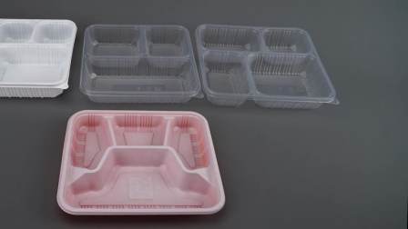 custom bento box 5 compartment disposable plastic food container
