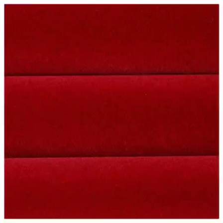 High quality red velvet fabric long pile velvet lining stock fabric flock
