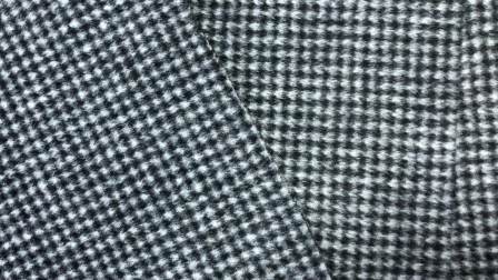 Low price hot selling Houndstooth 100 polyester wool-like fabric for overcoat