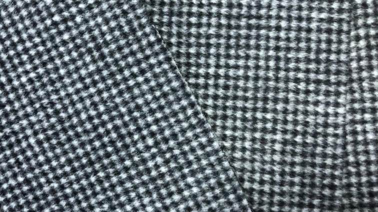 Low price hot selling coat fabricwool-like plaid houndstooth fabric 100%polyester check fabric