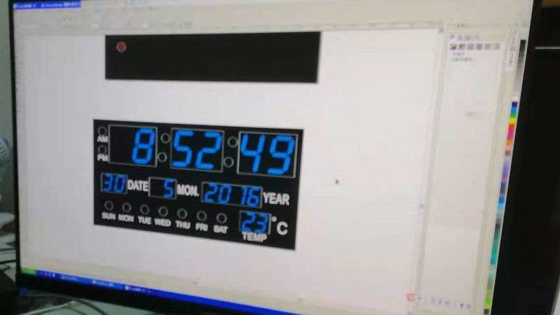 4 Inch 6 Digit Led 7 Segment GPS NTP RS485 Synchronized Clock Display