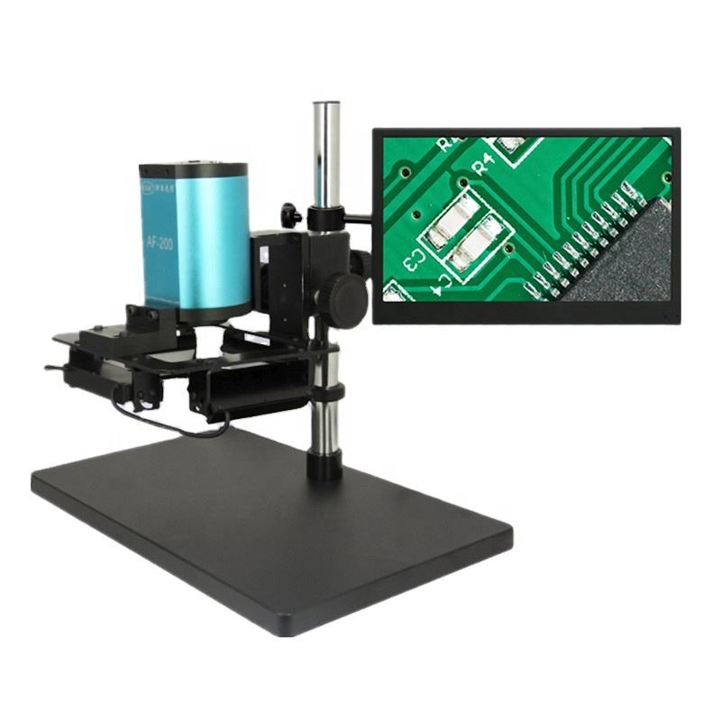 EOC 16 MP HDMI-compatible Camera Electronic Repair Pcb Smt Video Digital Microscope Monocular Price with 13 Inch Monitor