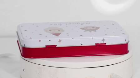 Exquisite Custom Embossed Printed Cookie, Cake Food Packaging Tin Box