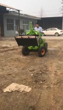 Electric small loading forklift mine loader roadbed project filling digging speed high efficiency