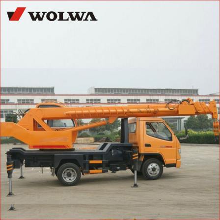 small truck with crane with lifting weight 6 ton