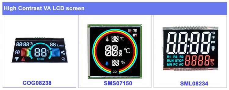 TN HTN STN FSTN VA Digital LCD Screen Manufacturer Customized Size numeric Monochrome 7 segment display custom LCD free sample