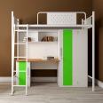 JZD Twin easy assembly metal bunk bed dormitory army hostel steel bunk bed adults bed with lockers