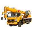 12 ton 30meter lift height with spiral drill telescopic boom truck mounted crane