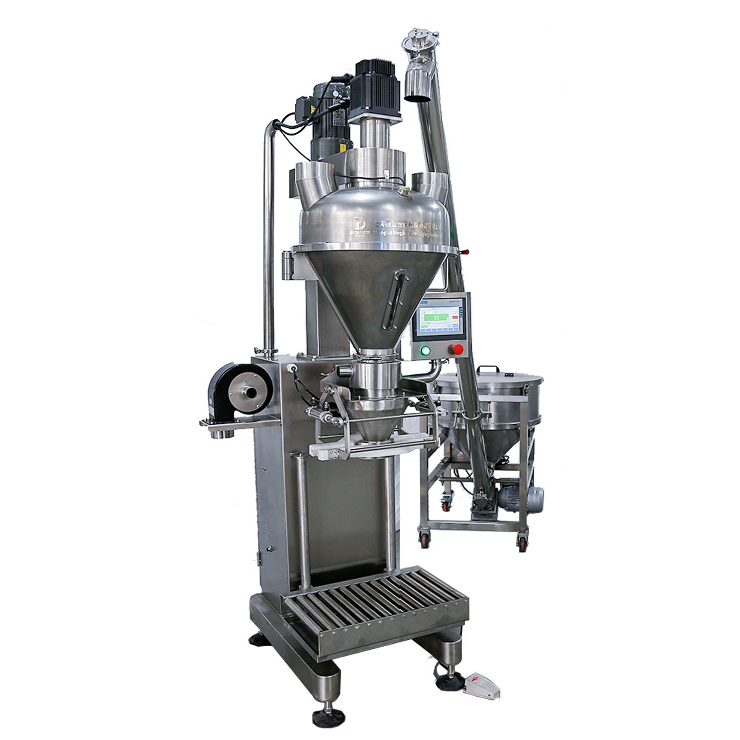 Automatic Grain Doser Filler 25Kg Bag Rice Dosing Packing 50 Kg Bags Filling Sewing Machine