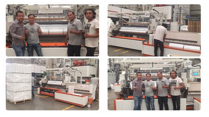 Fully automatic high speed 2000mm 3 layer stretch film production line