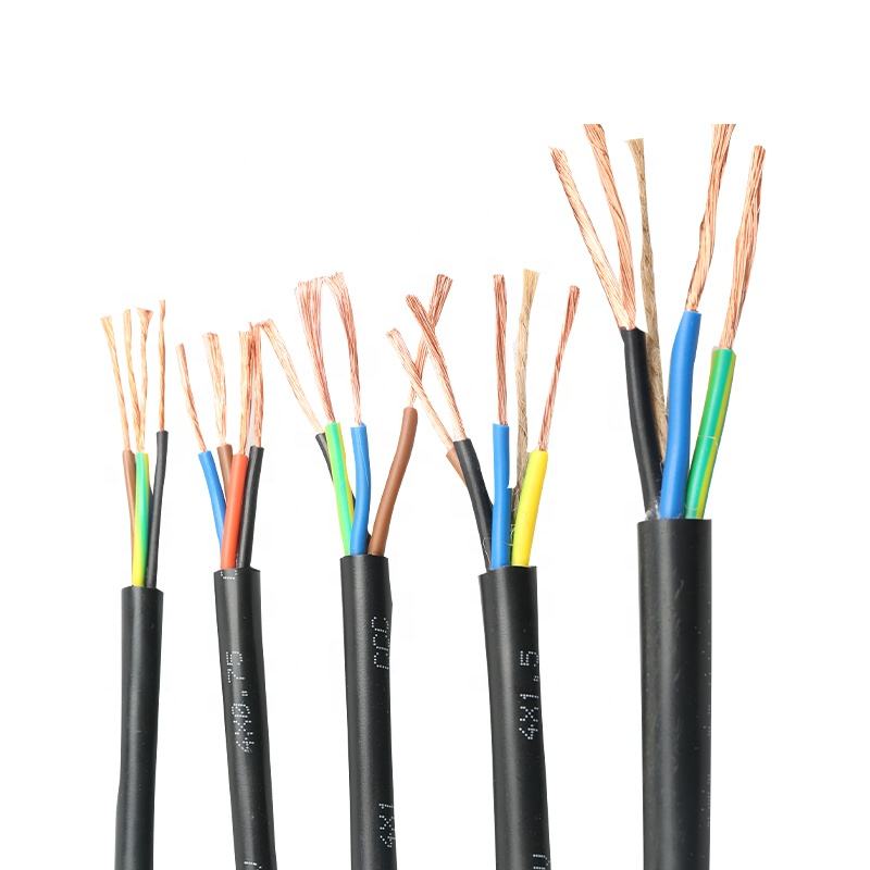 Guangdong cable factory manufactured 3x1.5 2x1.5 2 core 4 core 5 core 2.5 6 10 16 sq mm pvc cable wire
