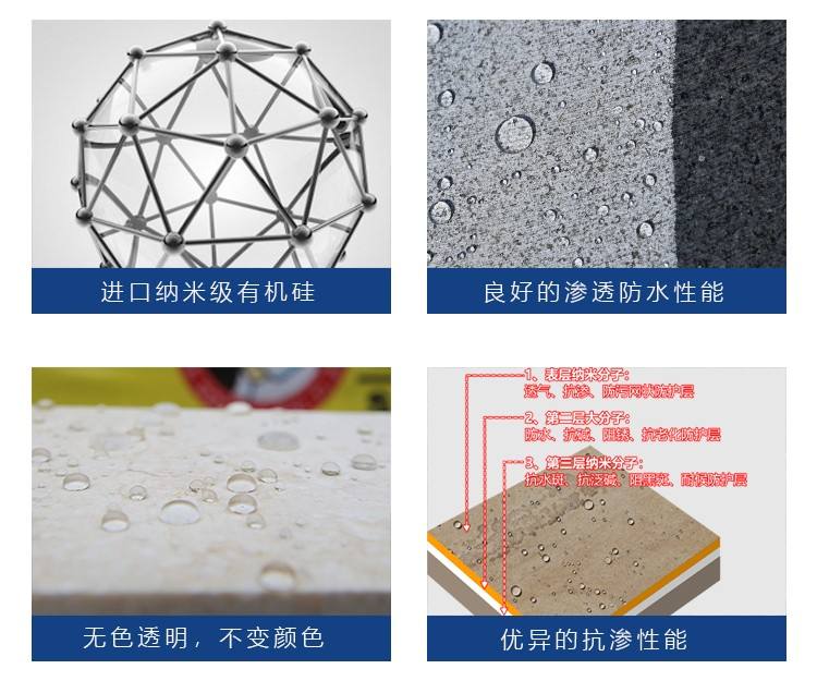 Granite marble water repellent chemical waterproof liquid water proof 60 times concentrated liquid stone protection agent