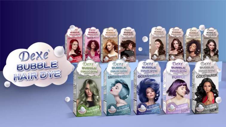 Dexe Bubble color hair dye cream hello 8 colors Foam Hair Color hair Dye Coloring shampoo