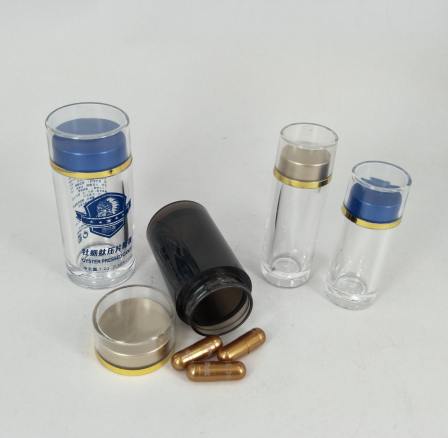 Acrylic PS plastic capsules container bottles manufacturer